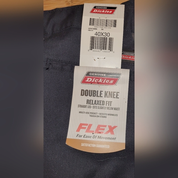 Nwt's Genuine DICKIES DOUBLE KNEE RELAXED FIT STEAIGHT LEG 40X30, - Picture 2 of 3